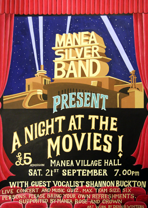 Manea Silver Band present a Night at the Movies, Manea Village Hall, 21st September 2013, �5 admission